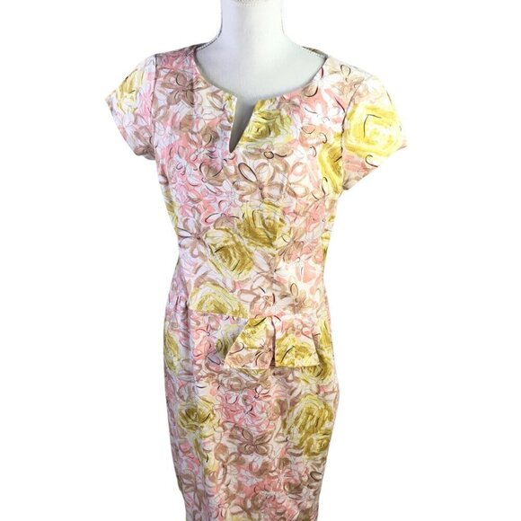 Andrea Fisher Designs NYC Dress Vintage Made USA Size M Old Hollywood Retro - Picture 2 of 10